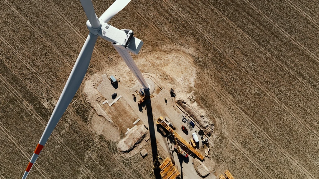 Wind Farm Construction Site